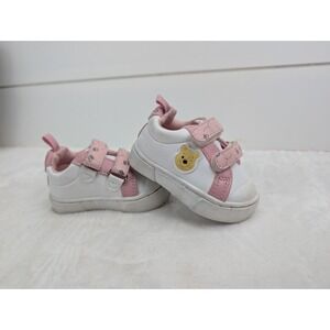 Y2K Winnie The Pooh Toddler  Shoes Size 2 Pink White Chunky Disney Kidcore Strap